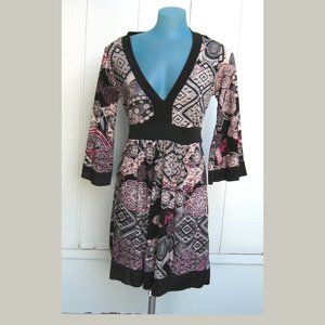 Retro 3/4 sleeve minidress